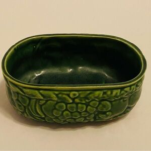 MCM Green Ceramic Decorative Bowl. Sold as Pictured